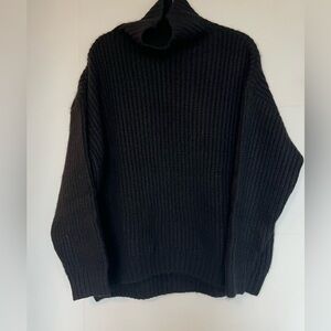 Anine Bing Sydney turtle neck sweater, black, small, good condition